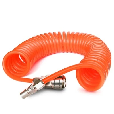 TUYAU SPIRALE EN PE AVEC RACCORDS RAPIDES 5X8MM 15M